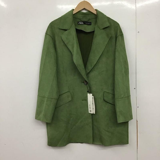 ザラ ZARA ジャケット、上着 ジャケット、ブレザー XS 無地 緑 / グリーン /  レディース USED 古着 中古 10150460