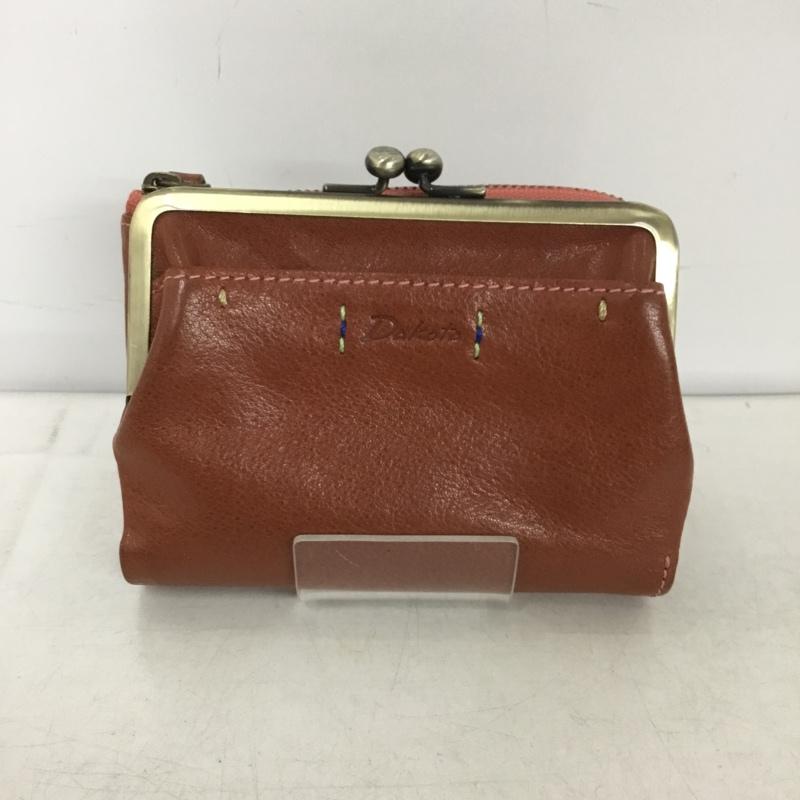 ダコタ Dakota 財布 二つ折り がま口 ロゴ、文字 茶 / ブラウン /  レディース USED 古着 中古 10150462
