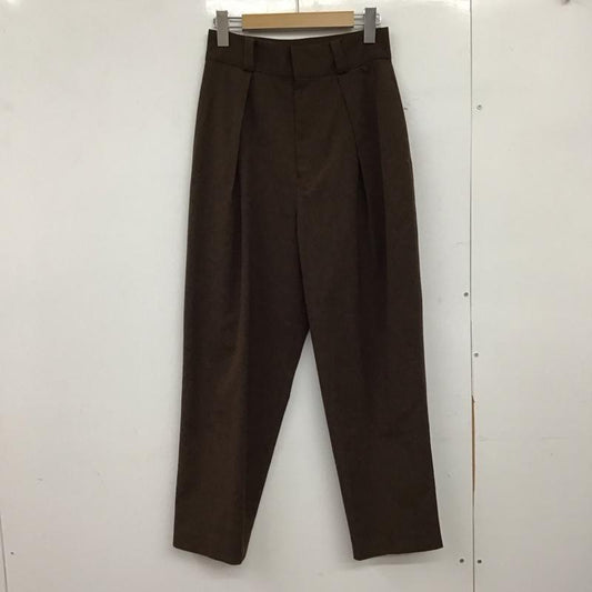 ミースロエ MIESROHE パンツ スラックス 0 無地 茶 / ブラウン /  レディース USED 古着 中古 10150464