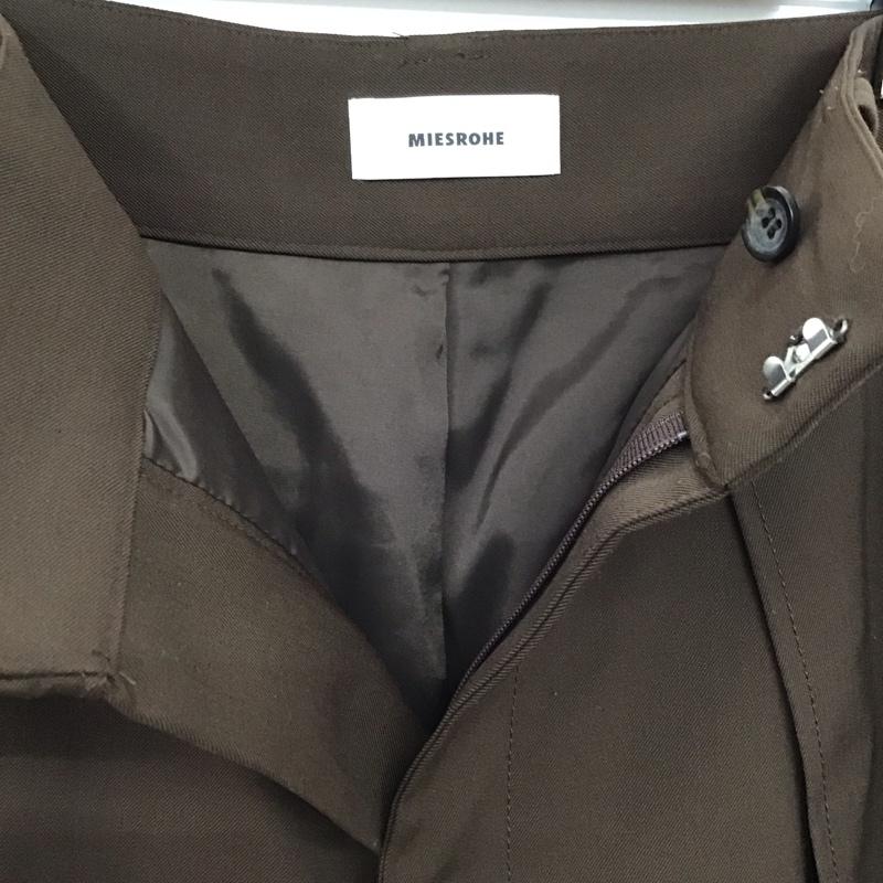 ミースロエ MIESROHE パンツ スラックス 0 無地 茶 / ブラウン /  レディース USED 古着 中古 10150464