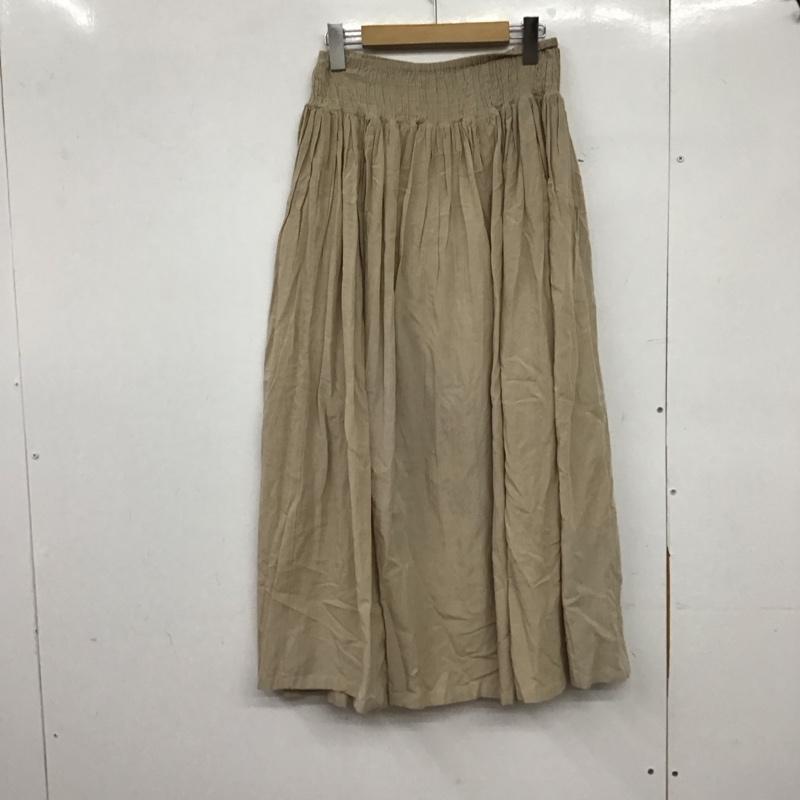 アズールバイマウジー AZUL BY MOUSSY スカート ロングスカート 250dss31-233d S 無地 ベージュ / ベージュ /  レディース USED 古着 中古 10150465