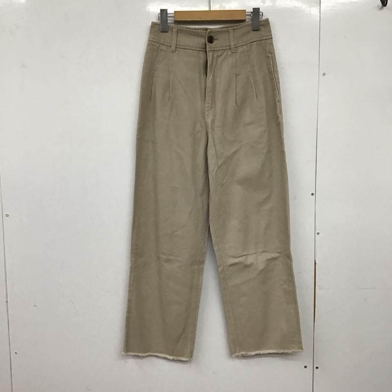 ローリーズファーム LOWRYS FARM パンツ スラックス M 無地 ベージュ / ベージュ /  レディース USED 古着 中古 10150469
