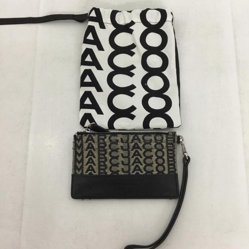 マークジェイコブス MARCJACOBS カードケース カードケース S182M12FA22 261 モノグラム ジャガード コインケース ロゴ、文字 黒 / ブラック /  レディース USED 古着 中古 10150470