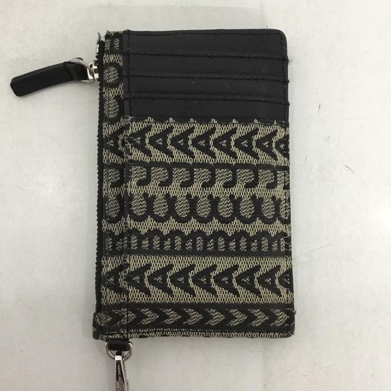 マークジェイコブス MARCJACOBS カードケース カードケース S182M12FA22 261 モノグラム ジャガード コインケース ロゴ、文字 黒 / ブラック /  レディース USED 古着 中古 10150470