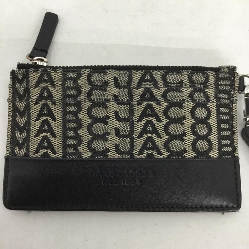 マークジェイコブス MARCJACOBS カードケース カードケース S182M12FA22 261 モノグラム ジャガード コインケース ロゴ、文字 黒 / ブラック /  レディース USED 古着 中古 10150470