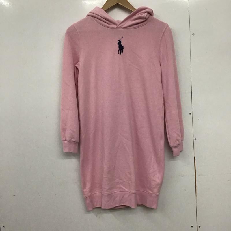 ラルフローレン RALPHLAUREN ワンピース ひざ丈スカート XL 無地 桃 / ピンク /  レディース USED 古着 中古 10150474