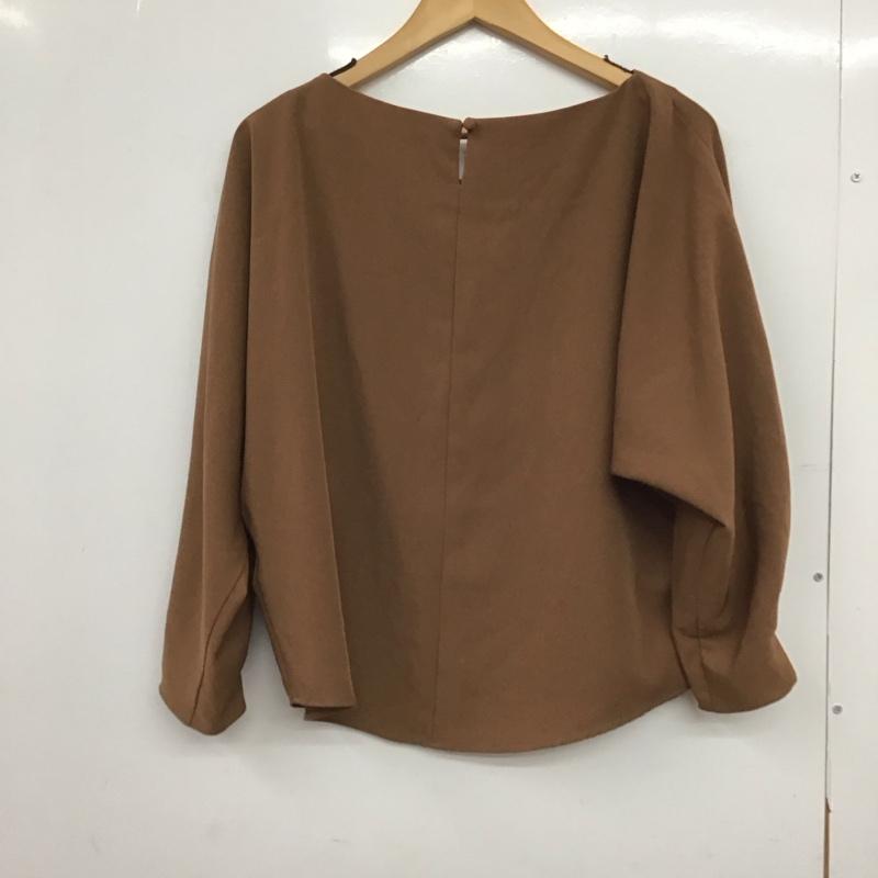 テチチ Te chichi シャツ、ブラウス 長袖 FREE 無地 茶 / ブラウン /  レディース USED 古着 中古 10150486