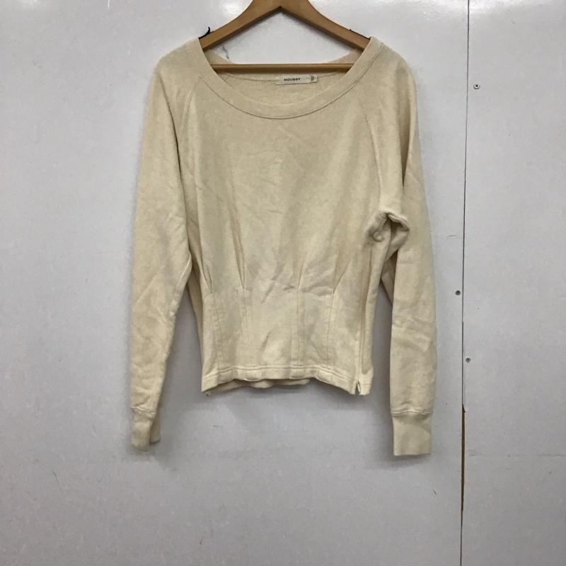マウジー MOUSSY トレーナー 長袖 010AAT80-5960 1 無地 アイボリー / アイボリー /  レディース USED 古着 中古 10150488