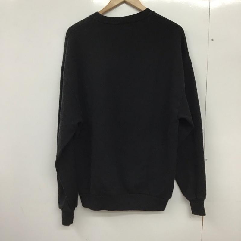 ジャージーズ JERZEES トレーナー 長袖 長袖トレーナー スウェット クルーネック プルオーバー 90s usa製 XL プリント 黒 / ブラック /  メンズ USED 古着 中古 10150495