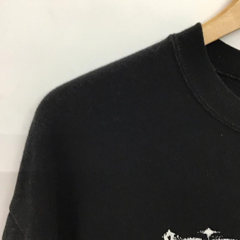ジャージーズ JERZEES トレーナー 長袖 長袖トレーナー スウェット クルーネック プルオーバー 90s usa製 XL プリント 黒 / ブラック /  メンズ USED 古着 中古 10150495