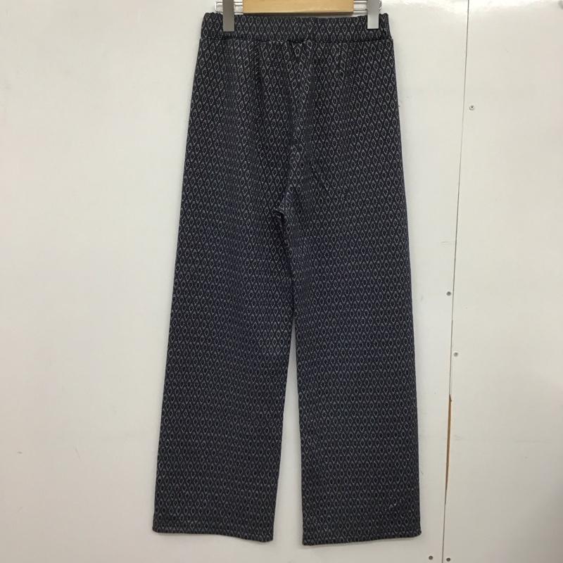 ジーナシス JEANASIS パンツ スラックス JS050512YG ラメジャガードカットパンツ FREE  紺 / ネイビー /  レディース USED 古着 中古 10150499