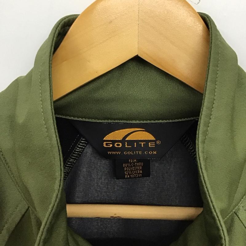 ゴーライト GOLITE ジャケット、上着 ジャンパー、ブルゾン ジップアップジャケット アウター スタンドカラージャケット M ロゴ、文字 カーキ / カーキ /  メンズ USED 古着 中古 10150504