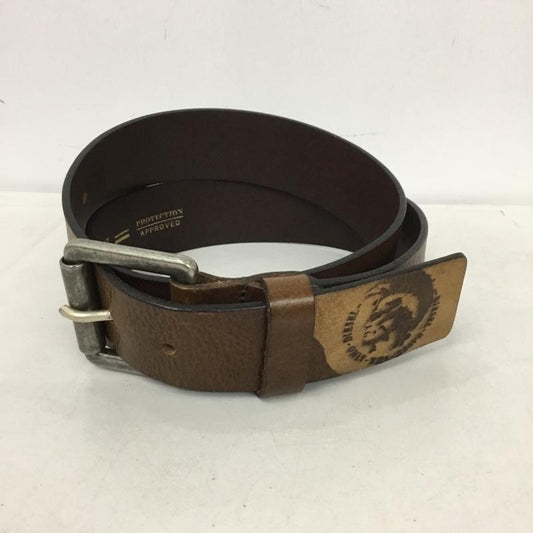 ディーゼル DIESEL ベルト・バックル ベルト 牛革 レザー ワンポイント 茶 / ブラウン /  メンズ USED 古着 中古 10150506