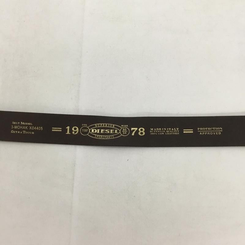 ディーゼル DIESEL ベルト・バックル ベルト 牛革 レザー ワンポイント 茶 / ブラウン /  メンズ USED 古着 中古 10150506
