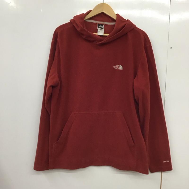ザノースフェイス THE NORTH FACE パーカー 長袖 フリースプルオーバージャケット 長袖パーカー M ロゴ、文字 えんじ / ワインレッド /  メンズ USED 古着 中古 10150508