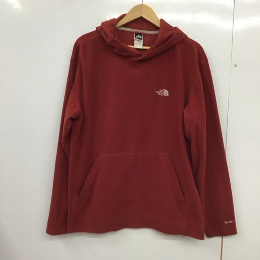 ザノースフェイス THE NORTH FACE パーカー 長袖 フリースプルオーバージャケット 長袖パーカー M ロゴ、文字 えんじ / ワインレッド /  メンズ USED 古着 中古 10150508