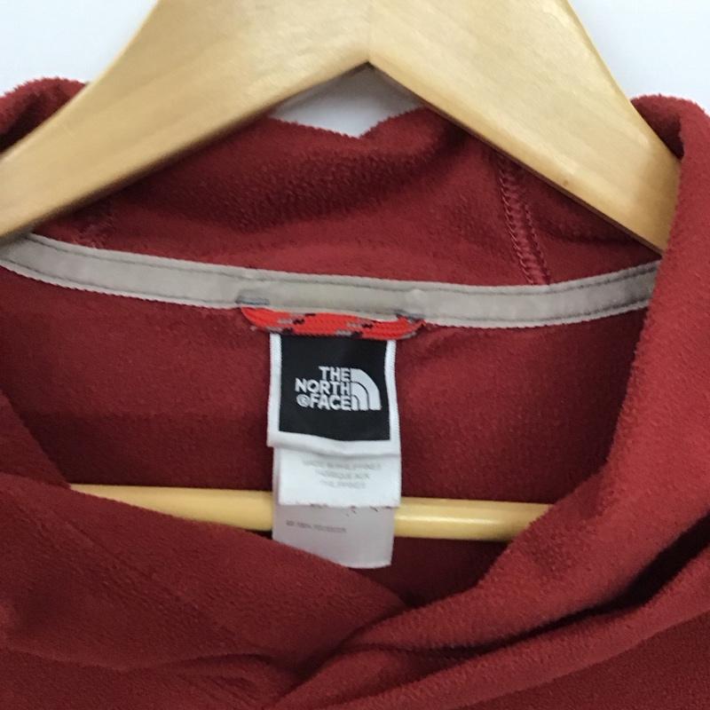 ザノースフェイス THE NORTH FACE パーカー 長袖 フリースプルオーバージャケット 長袖パーカー M ロゴ、文字 えんじ / ワインレッド /  メンズ USED 古着 中古 10150508