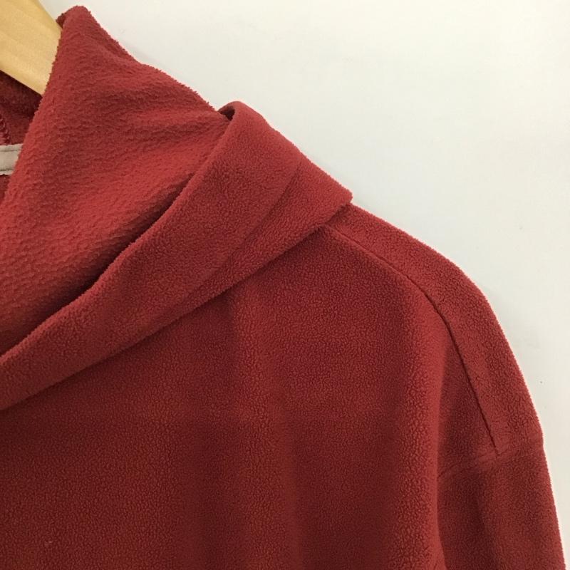 ザノースフェイス THE NORTH FACE パーカー 長袖 フリースプルオーバージャケット 長袖パーカー M ロゴ、文字 えんじ / ワインレッド /  メンズ USED 古着 中古 10150508