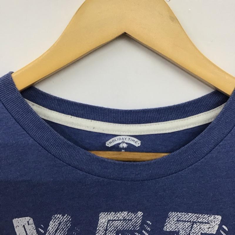 古着 USED Tシャツ 半袖 半袖カットソー プリントTシャツ クルーネックカットソー プリント 青 / ブルー /  メンズ USED 古着 中古 10150512