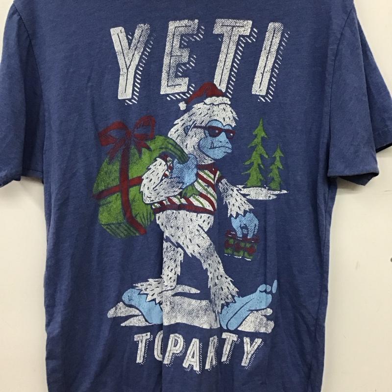 古着 USED Tシャツ 半袖 半袖カットソー プリントTシャツ クルーネックカットソー プリント 青 / ブルー /  メンズ USED 古着 中古 10150512