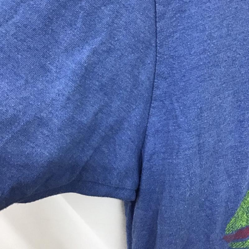 古着 USED Tシャツ 半袖 半袖カットソー プリントTシャツ クルーネックカットソー プリント 青 / ブルー /  メンズ USED 古着 中古 10150512