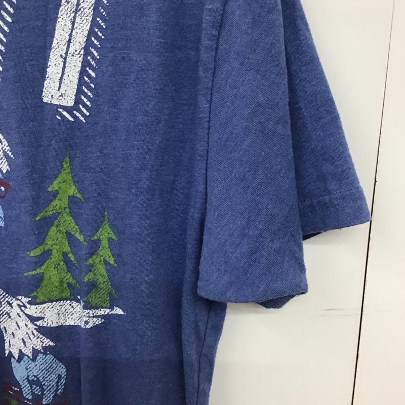 古着 USED Tシャツ 半袖 半袖カットソー プリントTシャツ クルーネックカットソー プリント 青 / ブルー /  メンズ USED 古着 中古 10150512