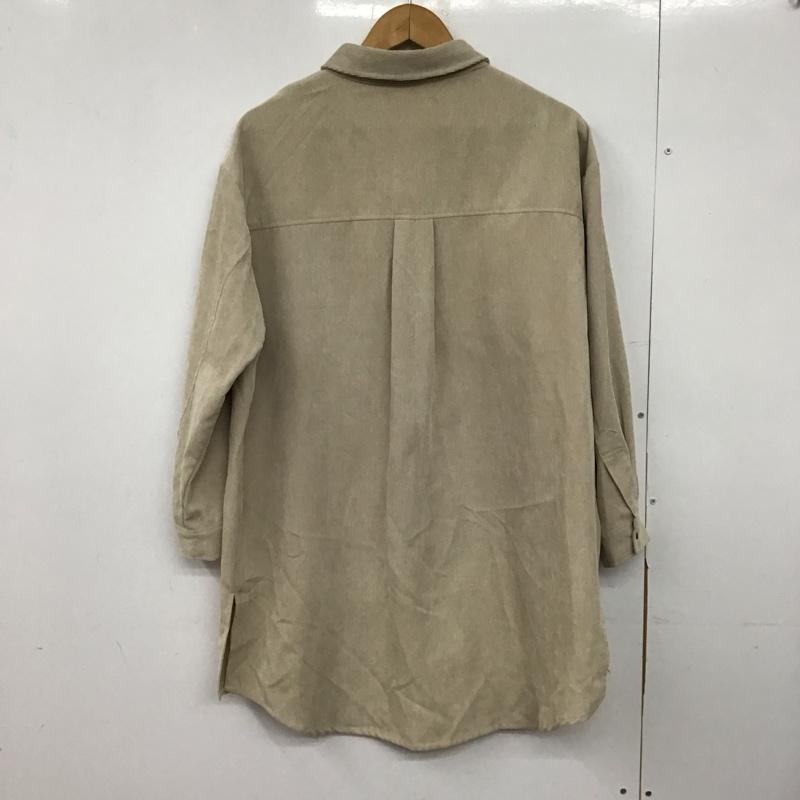 マジェスティックレゴン MAJESTIC LEGON シャツ、ブラウス 長袖 1096031040 細コールBIGシャツ S 無地 アイボリー / アイボリー /  レディース USED 古着 中古 10150515