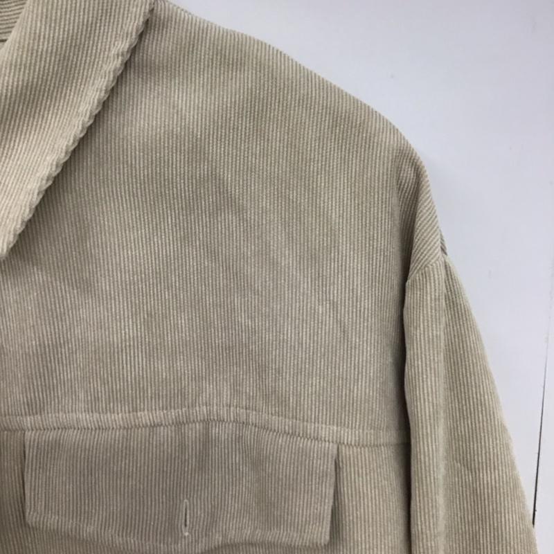 マジェスティックレゴン MAJESTIC LEGON シャツ、ブラウス 長袖 1096031040 細コールBIGシャツ S 無地 アイボリー / アイボリー /  レディース USED 古着 中古 10150515