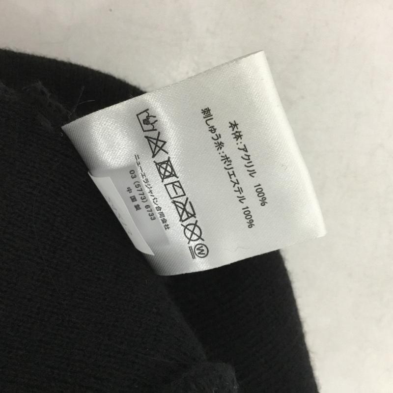 ニューエラ NEW ERA 帽子 ニット帽 ニューヨーク ヤンキース NY ロゴ、文字 黒 / ブラック /  メンズ USED 古着 中古 10150520