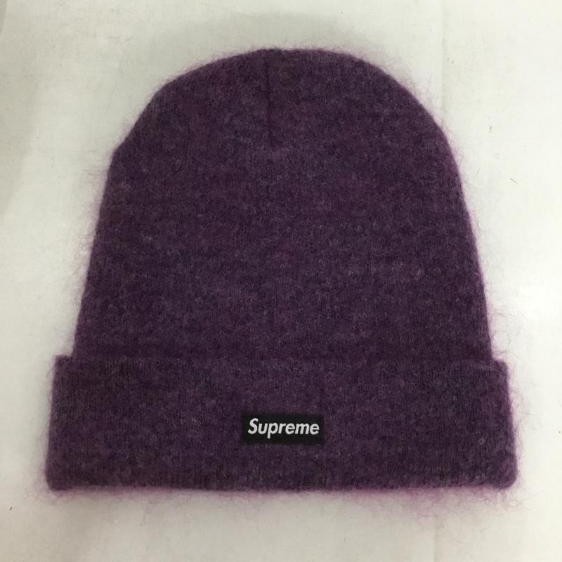 シュプリーム Supreme 帽子 ニット帽 24AW 24FW モヘア ビーニー ロゴ、文字 紫 / パープル /  メンズ USED 古着 中古 10150524