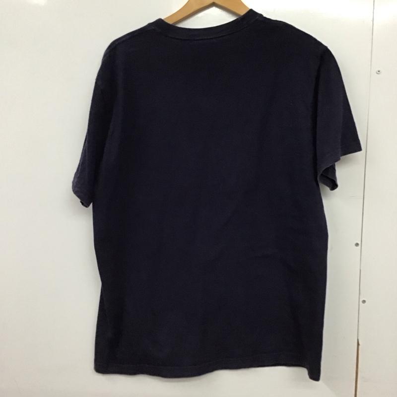 ヘッドグーニー HEADGOONIE Tシャツ 半袖 半袖カットソー プリントTシャツ クルーネックカットソー L プリント 紺 / ネイビー /  メンズ USED 古着 中古 10150529
