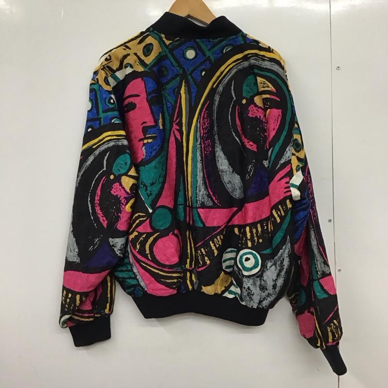 古着 USED ジャケット、上着 ジャンパー、ブルゾン ジップアップジャケット ナイロンジャケット アウター プリント マルチカラー / マルチカラー /  メンズ USED 古着 中古 10150530