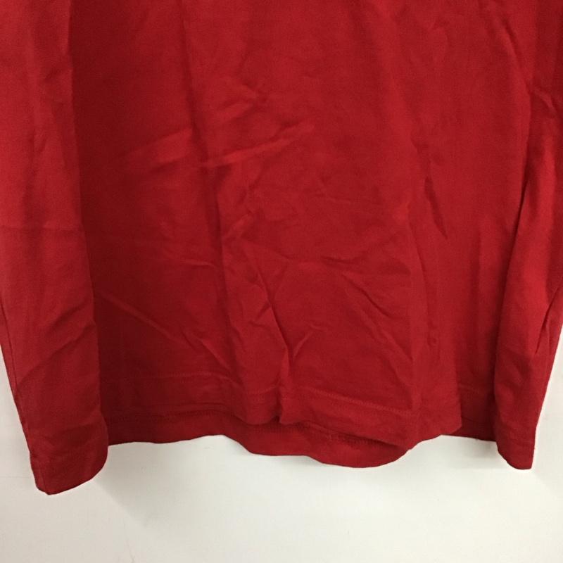 トミーヒルフィガー TOMMY HILFIGER Tシャツ 半袖 半袖カットソー プリントTシャツ クルーネックカットソー XL プリント 赤 / レッド /  メンズ USED 古着 中古 10150532
