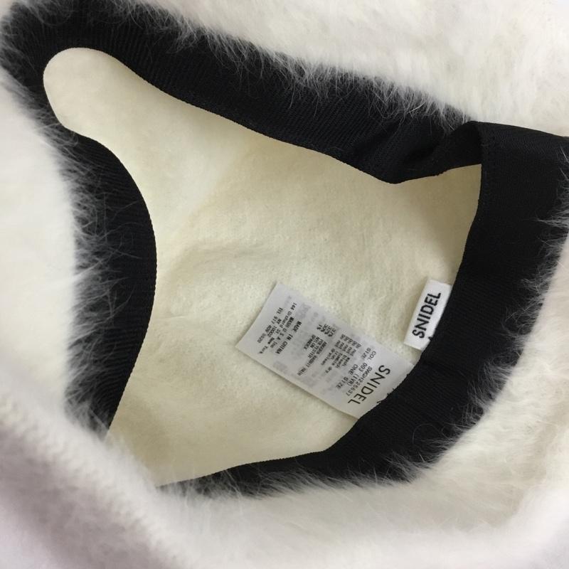 スナイデル SNIDEL 帽子 ハット SWGH225637 ファークロシェハット ONE SIZE 無地 白 / ホワイト /  レディース USED 古着 中古 10150534