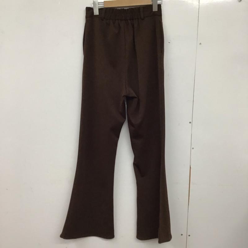 フーズフーチコ who s who Chico パンツ スラックス フレアパンツ 無地 茶 / ブラウン /  レディース USED 古着 中古 10150536