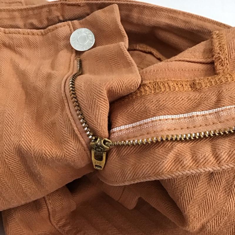 スライ SLY パンツ デニム、ジーンズ 030DAZ11-3360 HW HERRINGBONE DENIM PT-E 1 無地 橙 / オレンジ /  レディース USED 古着 中古 10150540