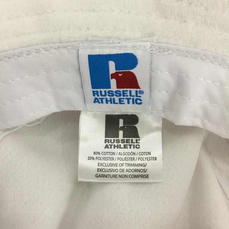 ラッセルアスレティック Russell Athletic 帽子 ハット バケットハット ロゴ、文字 白 / ホワイト /  メンズ USED 古着 中古 10150543