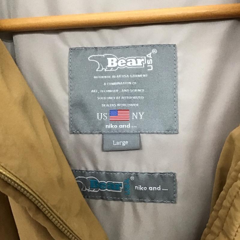 ニコアンド niko and... ジャケット、上着 ジャンパー、ブルゾン Bear L 無地 茶 / ブラウン /  レディース USED 古着 中古 10150550