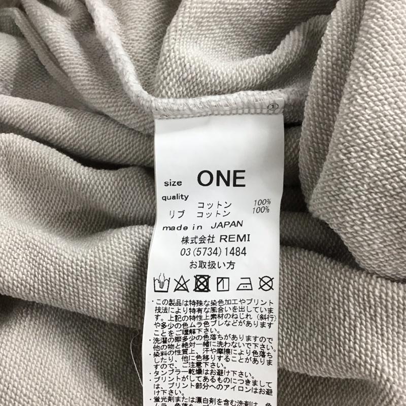 レミ レリーフ REMI RELIEF トレーナー 長袖 長袖トレーナー スウェット クルーネック プルオーバー ONE SIZE 無地 アイボリー / アイボリー /  メンズ USED 古着 中古 10150555