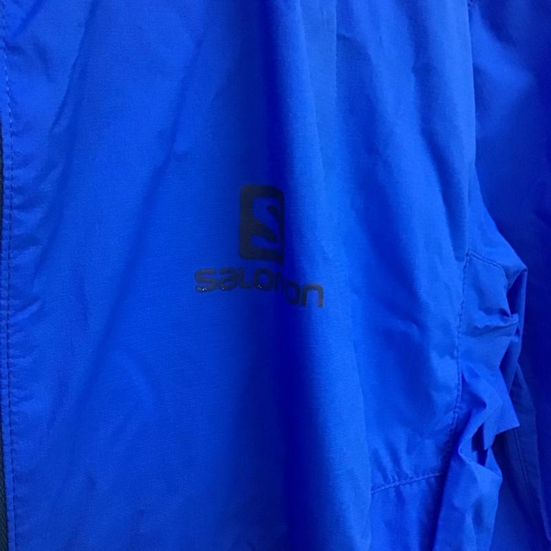 サロモン SALOMON ジャケット、上着 ジャンパー、ブルゾン ジップアップジャケット ナイロンジャケット アウター M ロゴ、文字 青 / ブルー /  メンズ USED 古着 中古 10150560