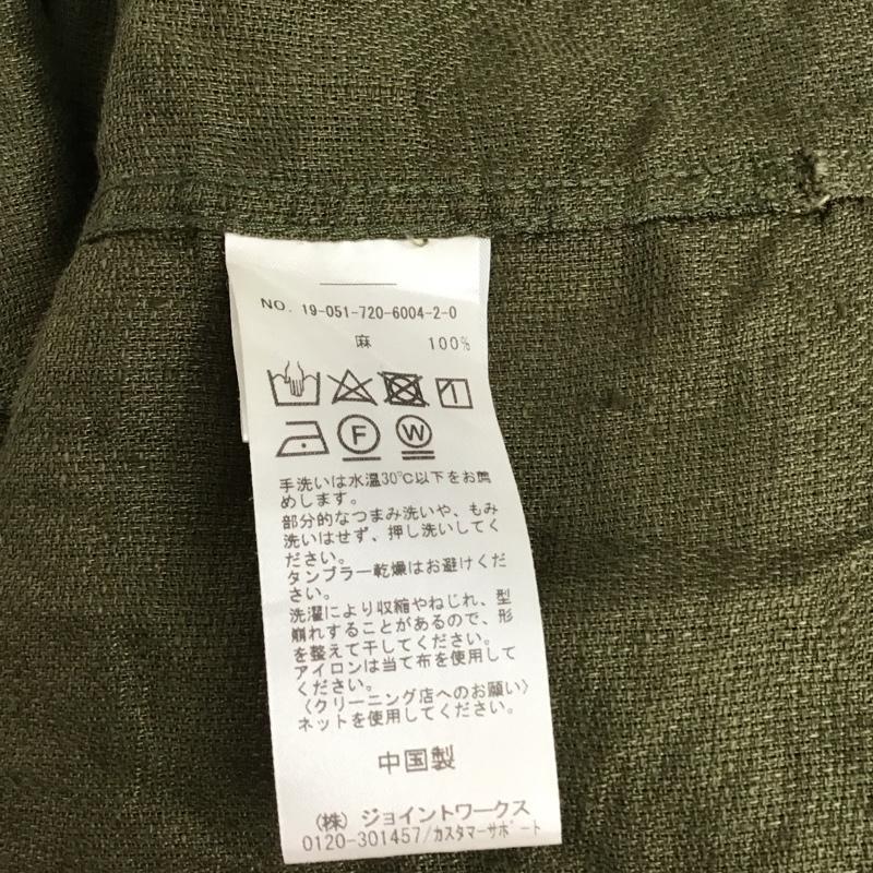 インヘリット INHERIT シャツ、ブラウス 半袖 半袖シャツ 無地シャツ ポケットシャツ S 無地 カーキ / カーキ /  メンズ USED 古着 中古 10150562
