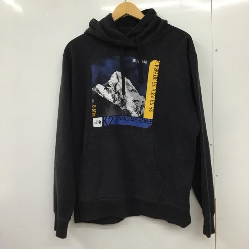ザノースフェイス THE NORTH FACE パーカー 長袖 長袖パーカー プルオーバーパーカー スウェット XL プリント ダークグレー / ダークグレー /  メンズ USED 古着 中古 10150569