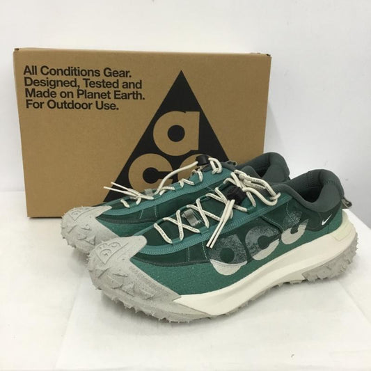 ナイキ NIKE スニーカー スニーカー DV7903-300 ACG MOUNTAIN FLY 2 LOW 28.5cm 箱有 28.5cm ロゴ、文字 緑 / グリーン / X 灰 / グレー /  メンズ USED 古着 中古 10150572