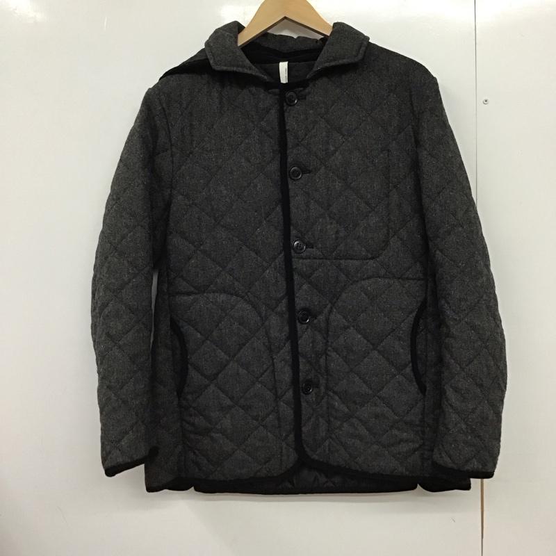 アーバンリサーチドアーズ URBAN RESEARCH DOORS ジャケット、上着 ジャンパー、ブルゾン キルティングジャケット フロントボタン パーカー M  ダークグレー / ダークグレー /  メンズ USED 古着 中古 10150574