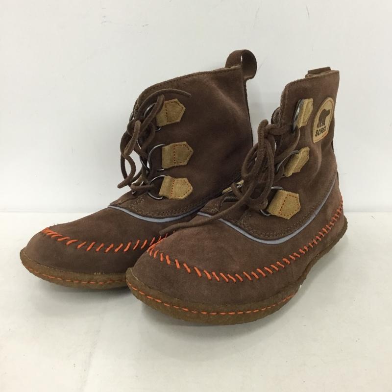 ソレル SOREL ブーツ ショートブーツ 1510771256 ジョプリン2 23cm ステッチ 23.0cm ロゴ、文字 茶 / ブラウン /  レディース USED 古着 中古 10150576