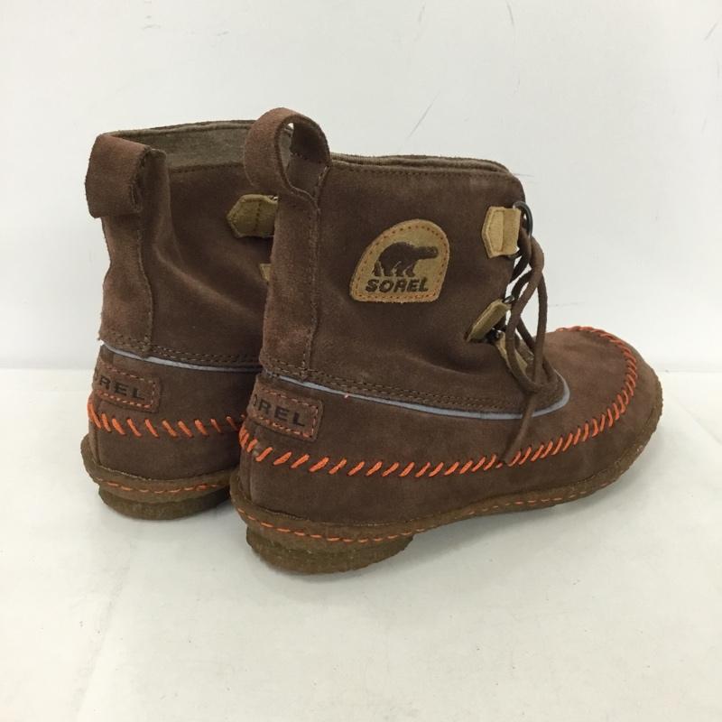 ソレル SOREL ブーツ ショートブーツ 1510771256 ジョプリン2 23cm ステッチ 23.0cm ロゴ、文字 茶 / ブラウン /  レディース USED 古着 中古 10150576