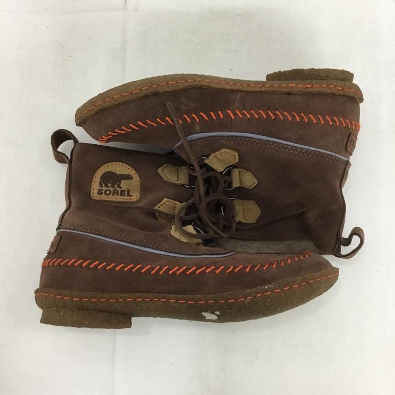 ソレル SOREL ブーツ ショートブーツ 1510771256 ジョプリン2 23cm ステッチ 23.0cm ロゴ、文字 茶 / ブラウン /  レディース USED 古着 中古 10150576
