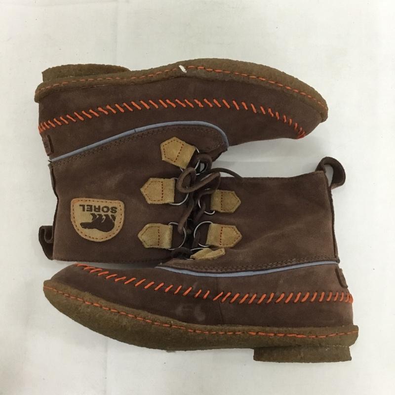 ソレル SOREL ブーツ ショートブーツ 1510771256 ジョプリン2 23cm ステッチ 23.0cm ロゴ、文字 茶 / ブラウン /  レディース USED 古着 中古 10150576
