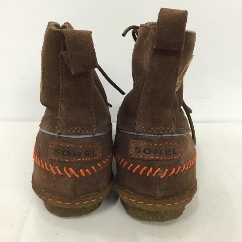 ソレル SOREL ブーツ ショートブーツ 1510771256 ジョプリン2 23cm ステッチ 23.0cm ロゴ、文字 茶 / ブラウン /  レディース USED 古着 中古 10150576