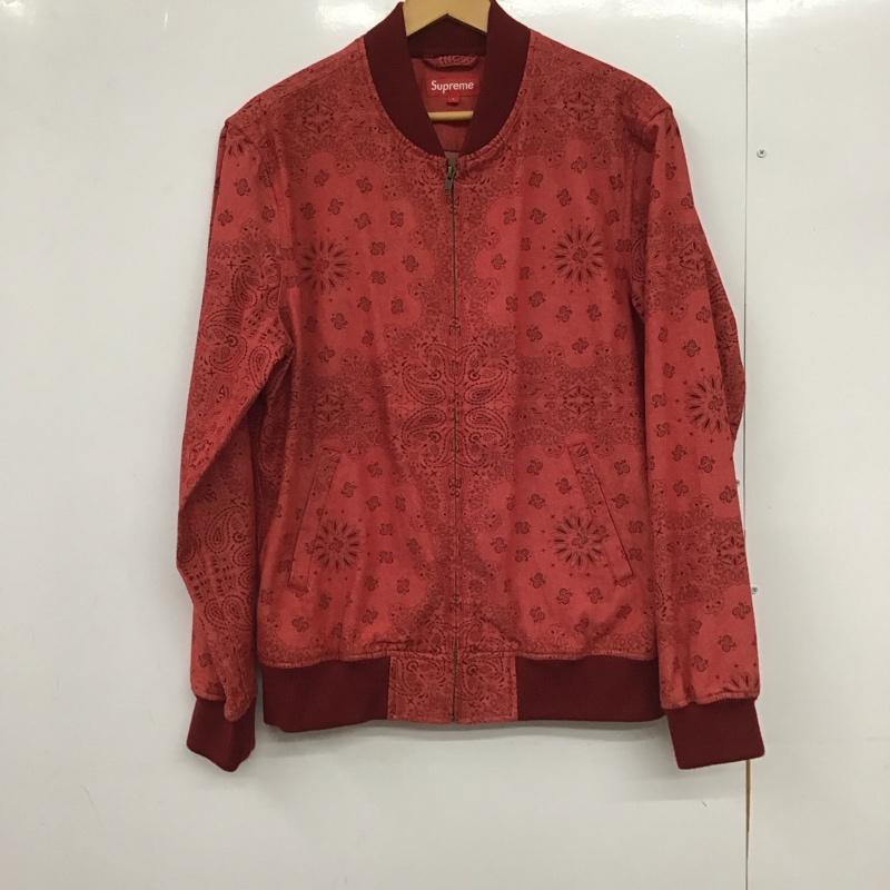 シュプリーム Supreme ジャケット、上着 ジャンパー、ブルゾン 13ss DenimCampusJacket アウター L プリント 赤 / レッド /  メンズ USED 古着 中古 10150582